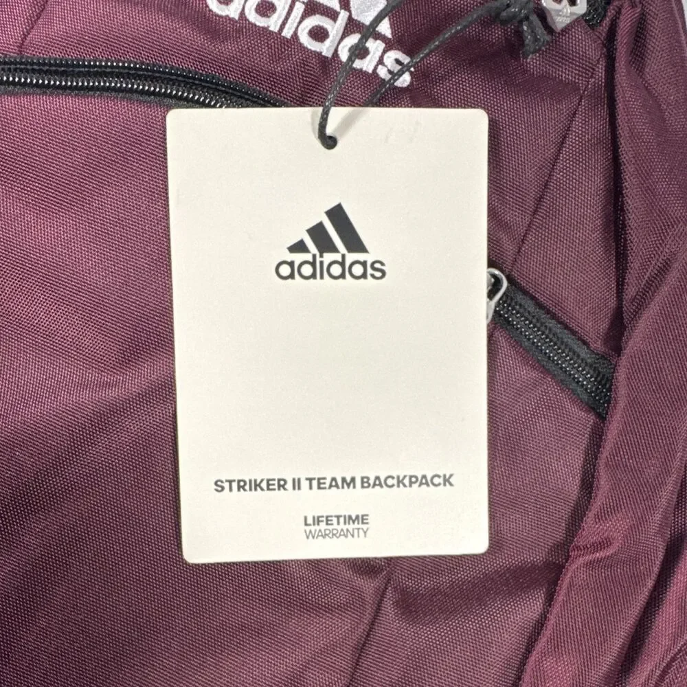 Adidas Striker II Team Backpack - Burgundy/Black